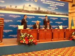 Столицу Казахстана с деловым официальным визитом посетила представительная делегация из Санкт-Петербурга